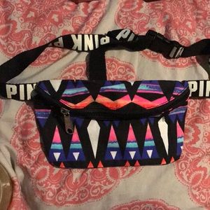 Pink aztec tribal fanny pack